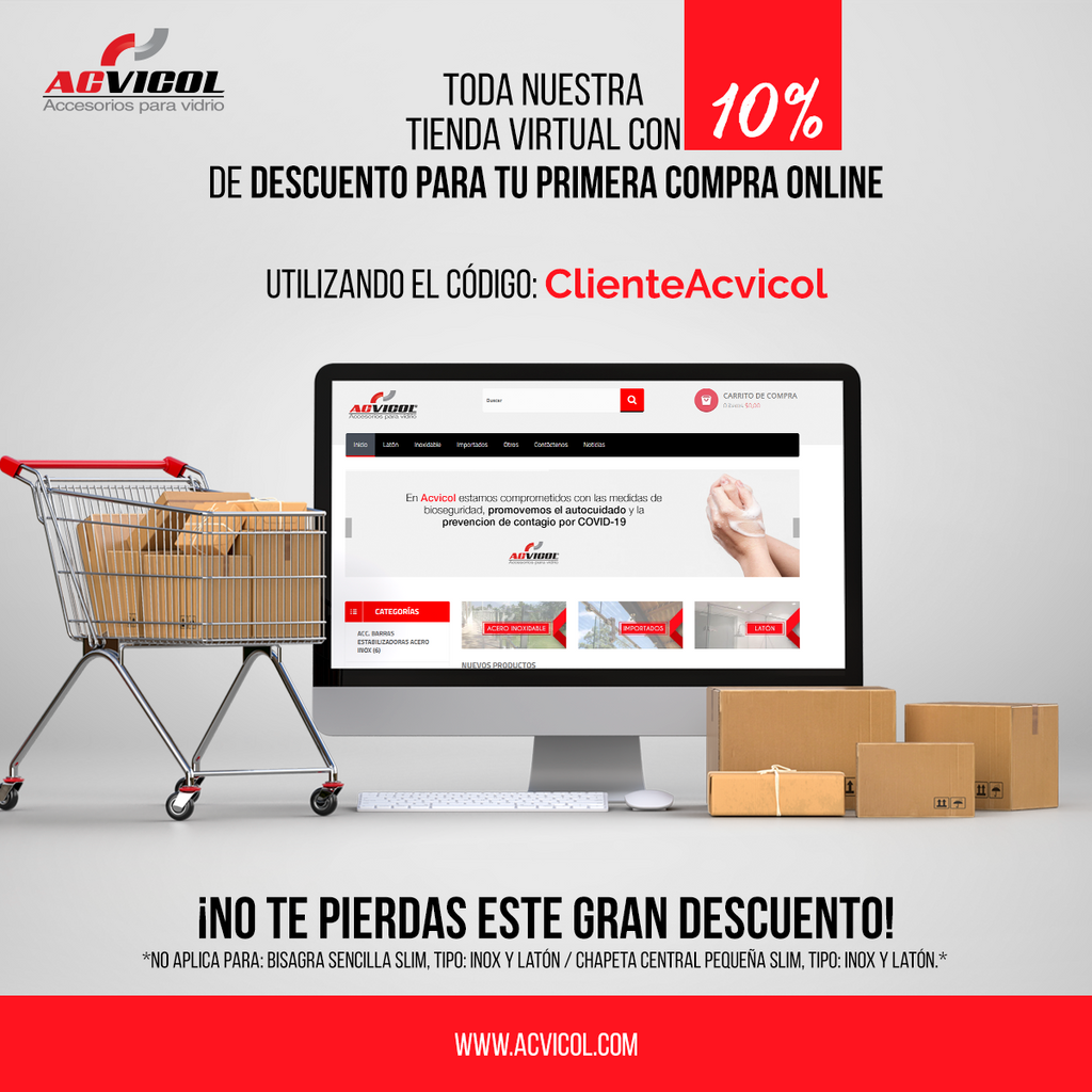 DESCUENTOS PARA TU PRIMERA COMPRA VIRTUAL EN WWW.ACVICOL.COM