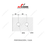 BISAGRA SENCILLA SLIM BRILLANTE IBSSB