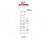 BOTON HALADERA TAMBOR BRILLANTE IBHTB