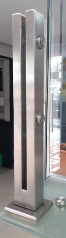 Inox Paral pasamanos en tubo rectangular 40 x 20 mm de 400 mm   IPP40