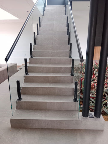 Inox Paral pasamanos en tubo rectangular 40 x 20 mm de 400 mm