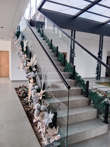 Inox Paral pasamanos en tubo rectangular 40 x 20 mm de 400 mm